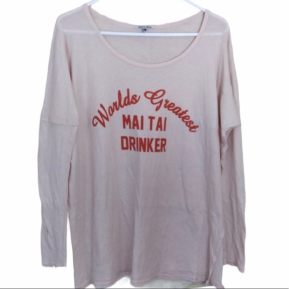 WILDFOX swim coverup oversized tee women’s Size XSmall - Picture 3 of 6